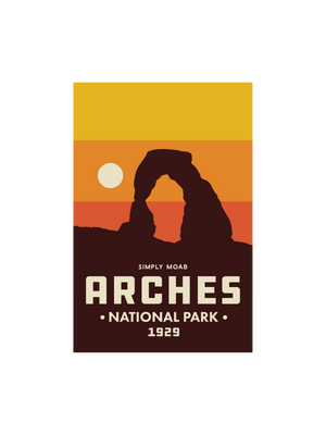 Arches Sunrise Magnet