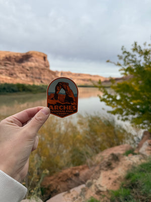 Arches National Park Silhouette Sticker
