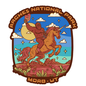 Arches Yeti Unicorn Sticker