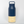 Navy and wooden water bottle with 'welly' branding on a white background