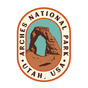 Arches Newspaper Oval Sticker