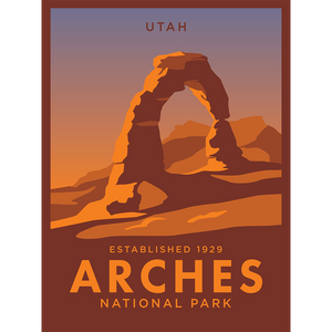 Arches Poster Sticker