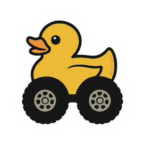 Duck Jeep Wheels Sticker