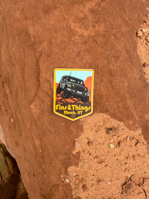 Fins & Things Jeep Sticker