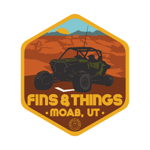 Fins & Things Razor Sticker