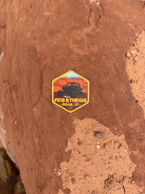 Fins & Things Razor Sticker