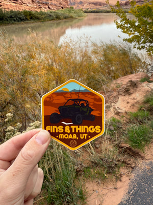 Fins & Things Razor Sticker