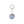 Keychain with a colorful design on a white background