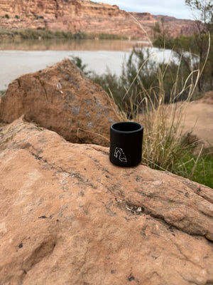 Handmade Black Shot Glass