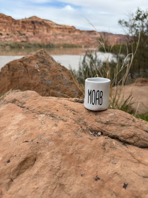 Handmade White Shot Glass