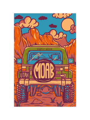 Moab Jeep Dirt Magnet