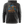 Dark gray hoodie with a colorful graphic design on a white background