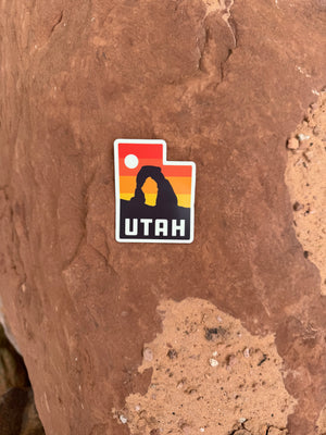 Utah State Sunset Sticker