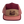 Locale Switchback Packable Camper Hat in maroon and pink with a desert buttes patch, front view