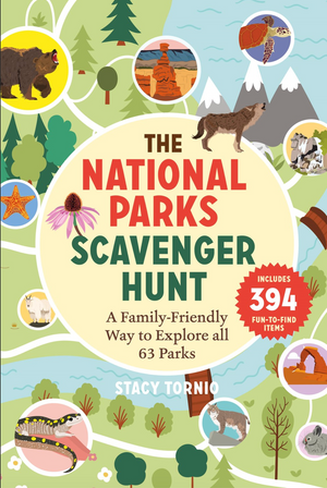 National Parks Scavenger Hunt card game, front of the box