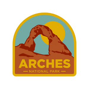 Arches National Park Retro Sticker