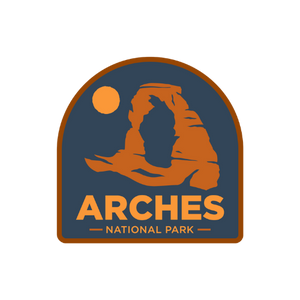 Arches Navy Blue Sticker