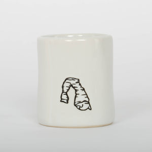Handmade White Shot Glass