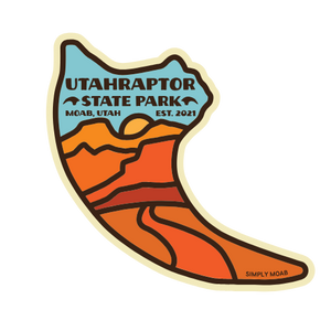 Utah Raptor Claw Sticker