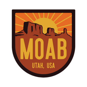 Moab Utah USA Sun Rays Sticker