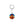 Glass Round Minimalist Keychain